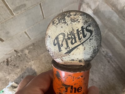 Lot 16 - Scarce original Pratts promotional money box - The Right Spirit will keep Derwen Cripples Training College "On Top"', 25.5cm in height
