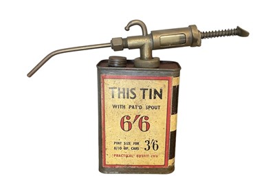 Lot 17 - Vintage Redex can with patent spout, 17cm in height excluding spout