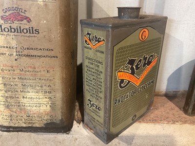 Lot 24 - Collection of four assorted vintage oils and lubricants in tins to include Gargoyle Mobiloil "C" (4)