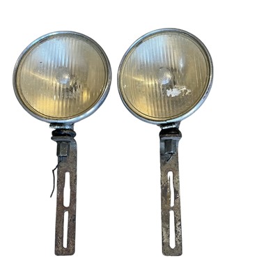 Lot 34 - Pair of Bentley MK VI driving lamps (2)