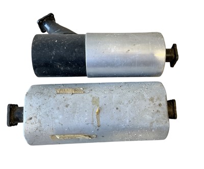 Lot 36 - Two Bentley MK VI new old stock exhaust boxes (2)