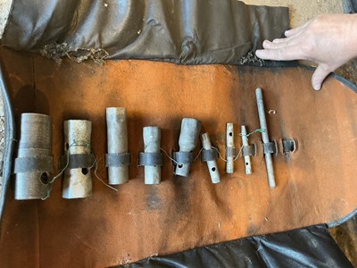 Lot 45 - Pre-war Rolls-Royce set of tools in original leather rolls (2)
