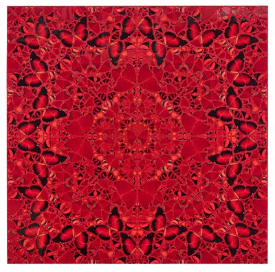 Lot *Damian Hirst (b. 1965) laminated Giclée print on aluminium composite panel screenprinted with glitter - Nūr Jahān, from the series The Emperesses