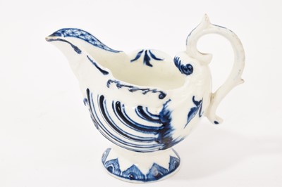 Lot 233 - Derby blue and white Dolphin Ewer, circa 1780