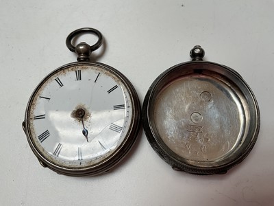 Lot 94 - Collection of vintage and later pocket watches, pocket watch movements, cases including two silver and various parts, within a watch display box