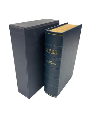 Lot 33 - The Rt.Hon. Baroness Margaret Thatcher signed limited edition leather bound book, The Path To Power, in slip-case