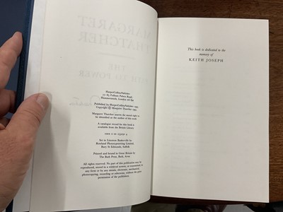 Lot 33 - The Rt.Hon. Baroness Margaret Thatcher signed limited edition leather bound book, The Path To Power, in slip-case