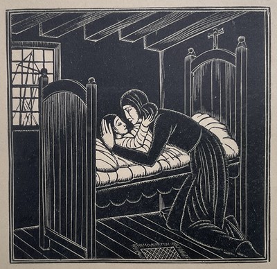 Lot 1291 - Eric Gill (1882-1940) limited edition wood engraving – Mother and Child, 373/480, from the Douglas Cleverdon edition, published in 1929, in glazed frame