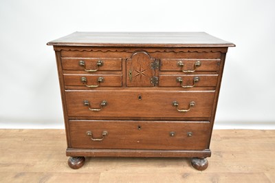 Lot Rare 18th century East Anglian oak chest of drawers