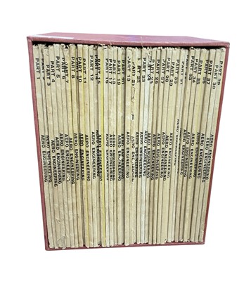 Lot 814 - 1930/40s Aero Engineering Weekly Magazine: Complete set of 39 parts featuring Production, Assembly, Testing, Maintenance and Overhaul of Aircraft by George Newnes.