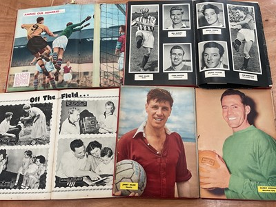 Lot 1184 - Autographs Charles Buchan's Soccer Gift Book 1955-6 signed by various footballers on their photograph, including Walley Barnes (Arsenal), Mel Hopkins (Spurs), Johnny Haynes (Fulham), John Charle...
