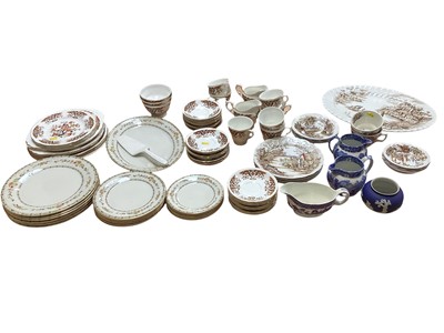 Lot 5052 - Royal Doulton Mosaic Garden tableware together with a Colclough tea service, Staffordshire 'Coaching days' and others