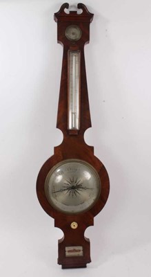 Lot 661 - 19th century mahogany banjo barometer by Jones, Gray & Co, Liverpool