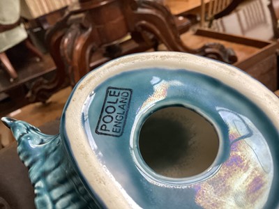Lot 5076 - Group of Poole pottery to include six person teaset, vases, teapots etc together with other ceramics including Cornish ware jug