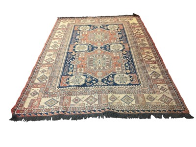 Lot Caucasian style rug