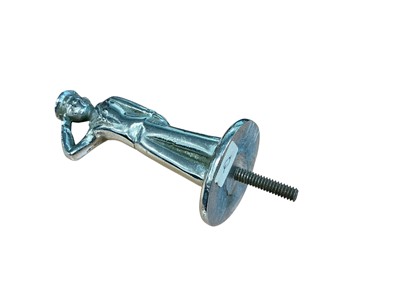Lot 52 - Vintage chromium plated car mascot in the form of a sailor, with screw fitting to base, 11cm in height (excluding screw fitting)