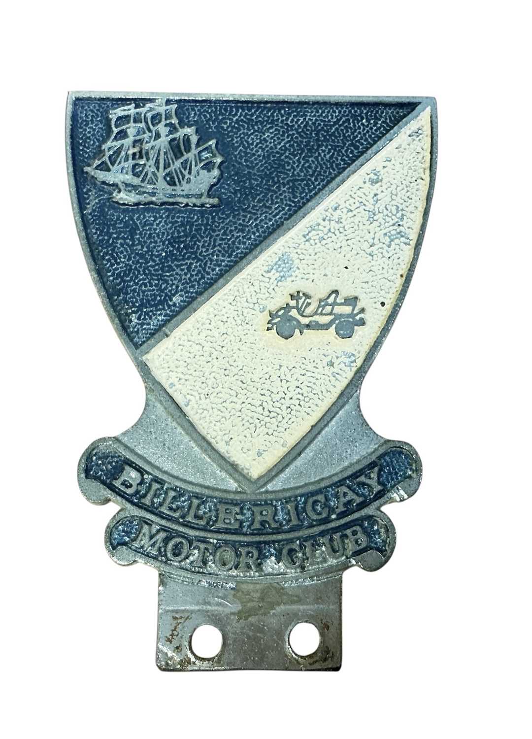 Lot 57 - Scarce Billericay Motor Club car badge, stamped J8945 to reverse