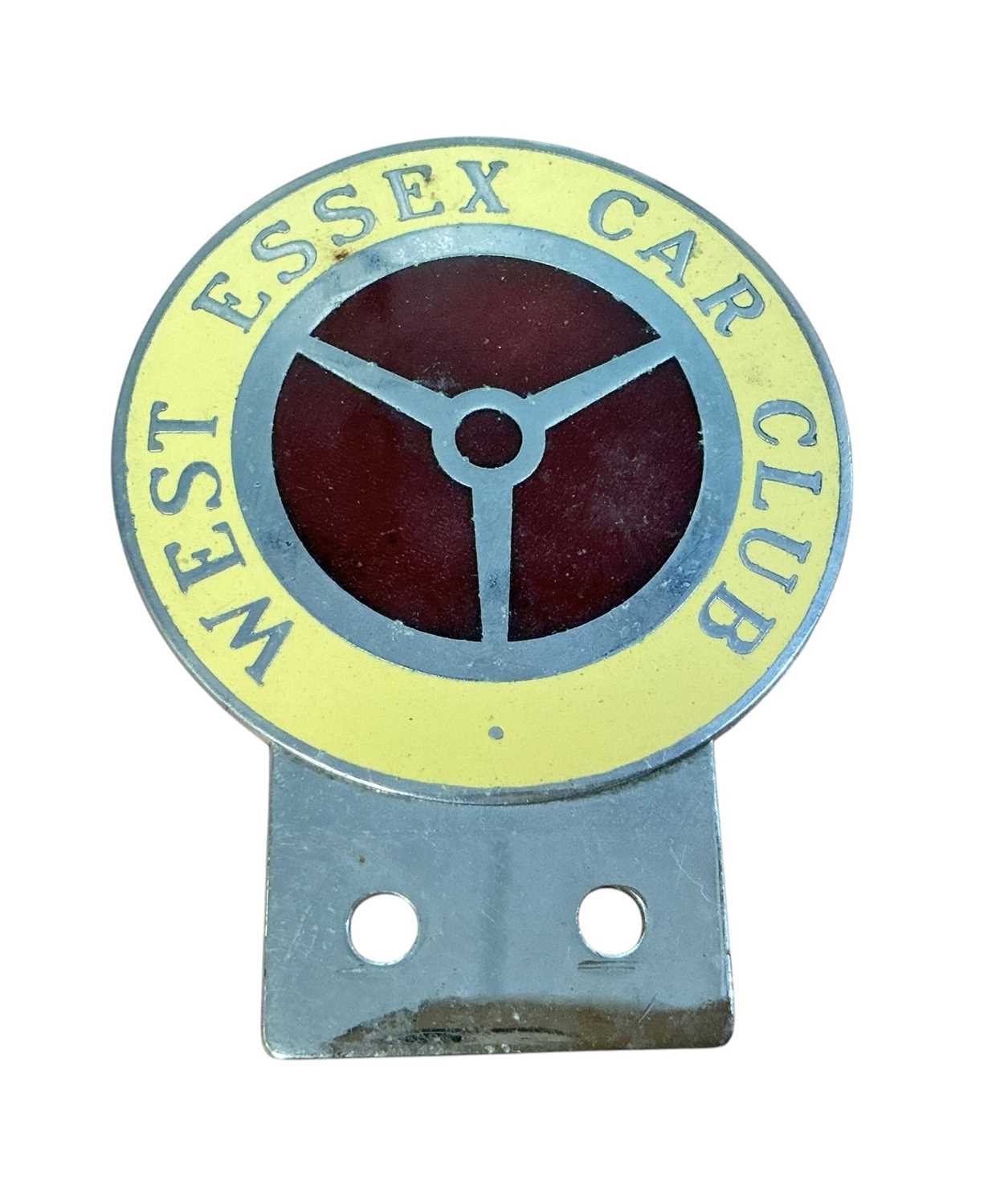 Lot 60 - West Essex Car Club chromium and enamel car badge