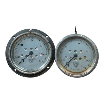 Lot 133 - Two 1920s Smiths 0-60 car speedometers (2)