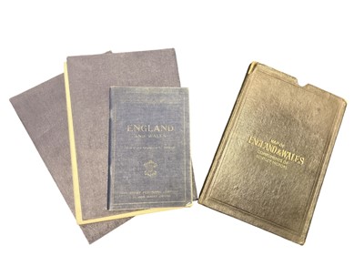 Lot 95 - Bentley Interest- 1930s Map of England and Wales, Compliments of Bentley Motors, in a canvas covered slip case