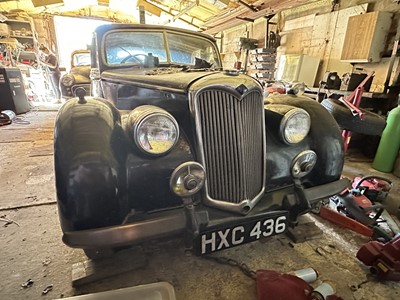 Lot 218 - 1946 Riley RMA 1.5 litre saloon, finished in black, reg. no. HXC 436.