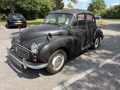 Lot 227 - 1957 Morris Minor 1000 4 door saloon, finished in black, reg. no. YUR 838