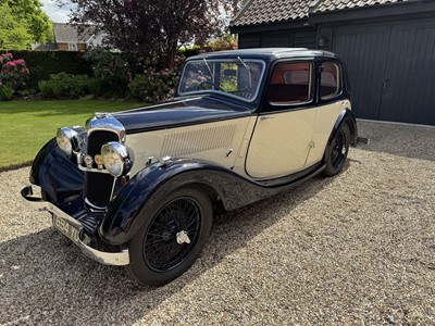 Lot 215 - 1936 Riley 9 Merlin Saloon, reg. no. 694 YUB, chassis no. 66M1917