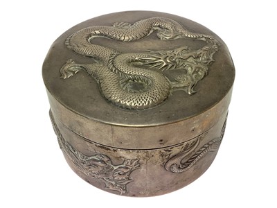 Lot 217 - Chinese silver pot and cover by Wang Hing