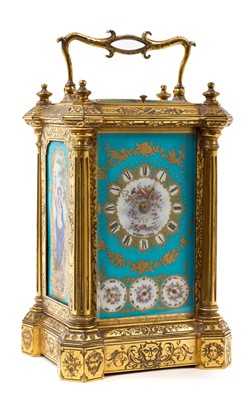 Lot 650 - Exceptional quality 19th century French carriage clock with triple calendar