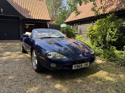 Lot 224 - 2001 Jaguar XKR Convertible, 4.0 Supercharged, 2dr, auto, finished in Pacifica blue, reg. no. Y969JNK