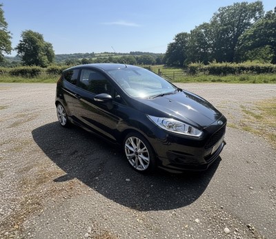 Lot 232 - 2017 Ford Fiesta 1.5 TDCi Sport Van, manual, finished in black, reg. no. LY66 UFK