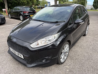 Lot 232 - 2017 Ford Fiesta 1.5 TDCi Sport Van, manual, finished in black, reg. no. LY66 UFK