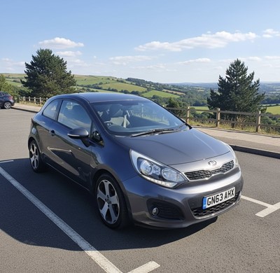 Lot 237 - 2013 Kia Rio 1.4 CRDi 3 EcoDynamics, 3 door, diesel, manual, finished in grey, reg. no. GN63 AHX.