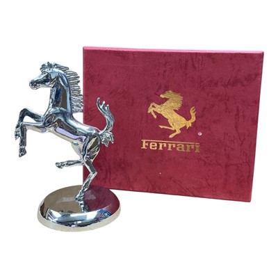 Lot 149 - Ferrari prancing horse mascot in box, the mascot 11cm in height