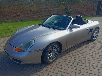 Lot 230 - 2002 Porsche Boxter 2.7 2 door convertible, manual, finished in silver, reg. no. BU02 TKO