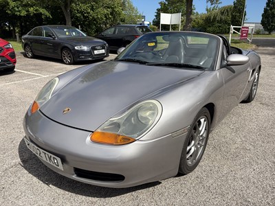 Lot 230 - 2002 Porsche Boxster 2.7 2 door convertible, manual, finished in silver, reg. no. BU02 TKO