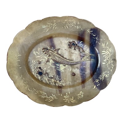 Lot 5102 - Japanese tortoiseshell tray