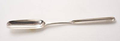 Lot 211 - George III silver marrow scoop, (London 1772), maker Hester Bateman, 1.05ozs