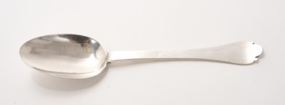 Lot Charles II Provincial silver trefid spoon, circa. 1680, maker Katherine Mangy