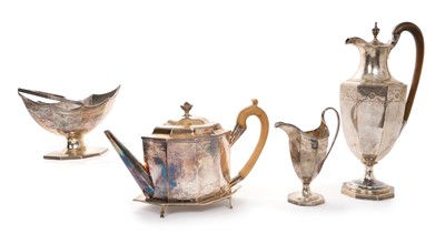Lot 232 - Fine George III silver four piece tea by Peter and Ann Bateman