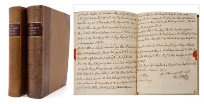 Lot 751 - The Bryan Faussett letters - two volumes covering 1748-1775, original correspondence between Bryan Faussett (1720-1776) including some letters from fellow ant...