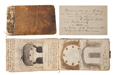 Lot 759 - Anonymous handwritten and watercolour illustrated notebook