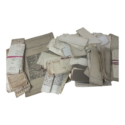 Lot 775 - Collection of documents and letters relating to the Godfrey Faussett family, including documents relating to the sale of Heppington Estate in Kent, and various others 18th century and later