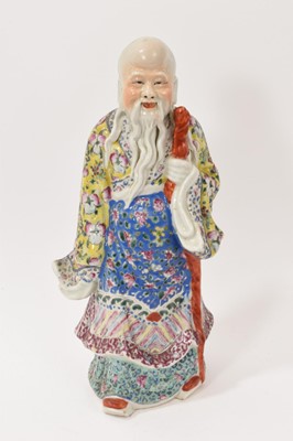 Lot 150 - Chinese porcelain figure of an immortal