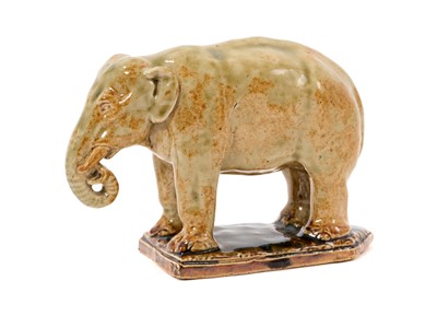 Lot Victorian stoneware model of Jumbo