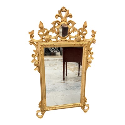 Lot Florentine style gilt wall mirror