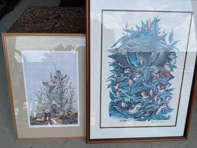 Lot 5293 - Group of pencil signed limited edition animal prints, by Michael Warren, Keith Shackleton, Jane Neville, David Binns, etc, and other pictures