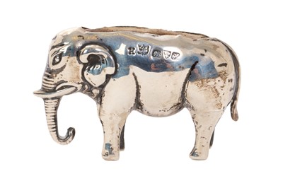 Lot 216 - Edwardian silver novelty pin cushion in the form of an elephant