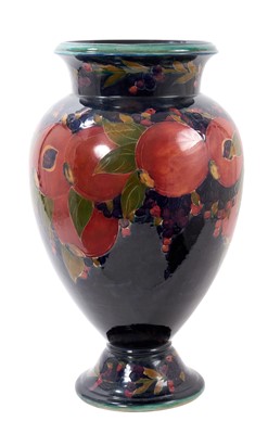 Lot 128 - Very large Moorcroft pomegranate pattern floor standing vase