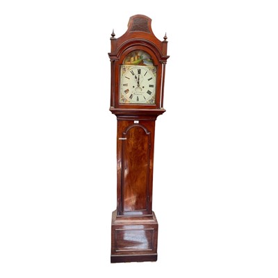 Lot 663 - Regency mahogany East Anglian longcase clock by G K Lamb of Yarmouth
